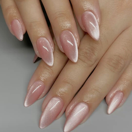 Cat- eye  nail art