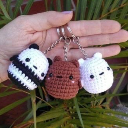 Crochet keychains