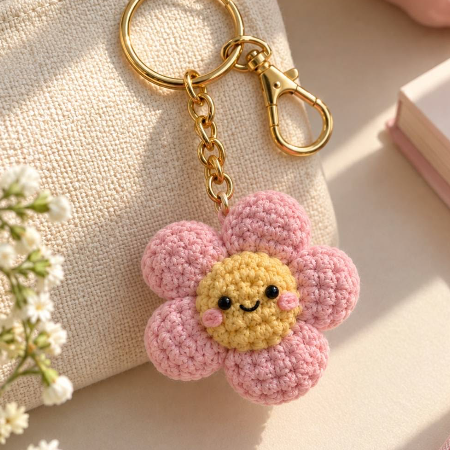 Flower keychain