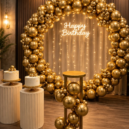 Birthday balloon decoration